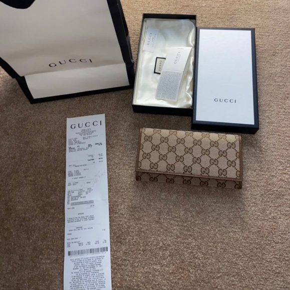 ‼️SOLD‼️Gucci canvas monogram long wallet - Picture 6 of 9